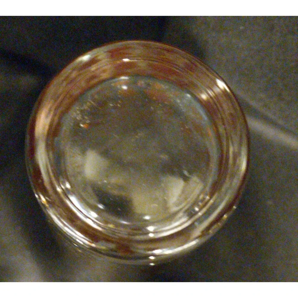Vintage Mid-Century Mod Metallic Gold Confetti Highball Tumbler Glasses Set of 3